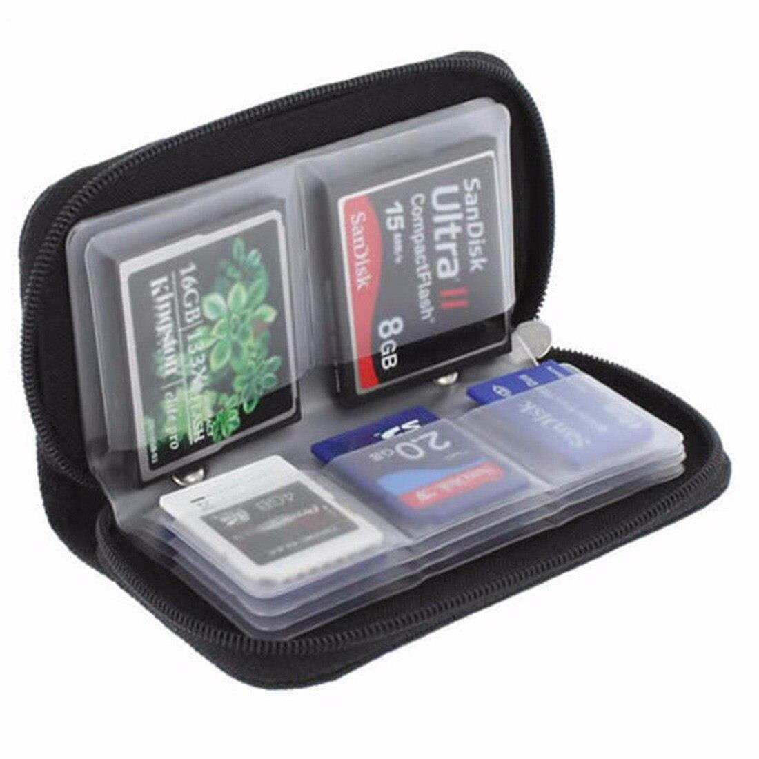 Gray Memory Card Storage Carrying Case Holder Wallet 18slots + 4 slots For CF/SD/SDHC/MS/DS 3DS Game accessory
