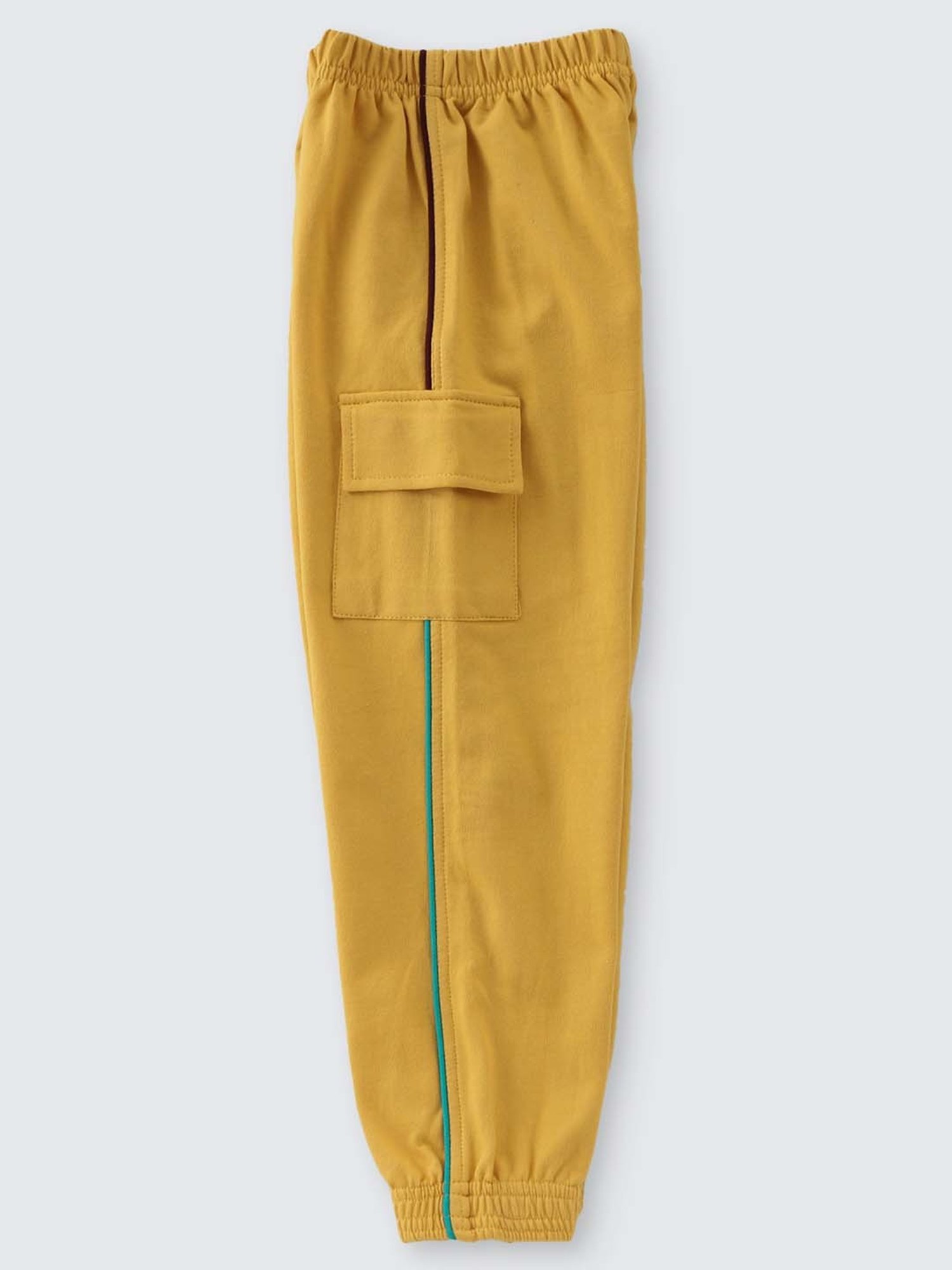 Nite Flite Kids Off-White & Mustard Cotton Printed Top Set