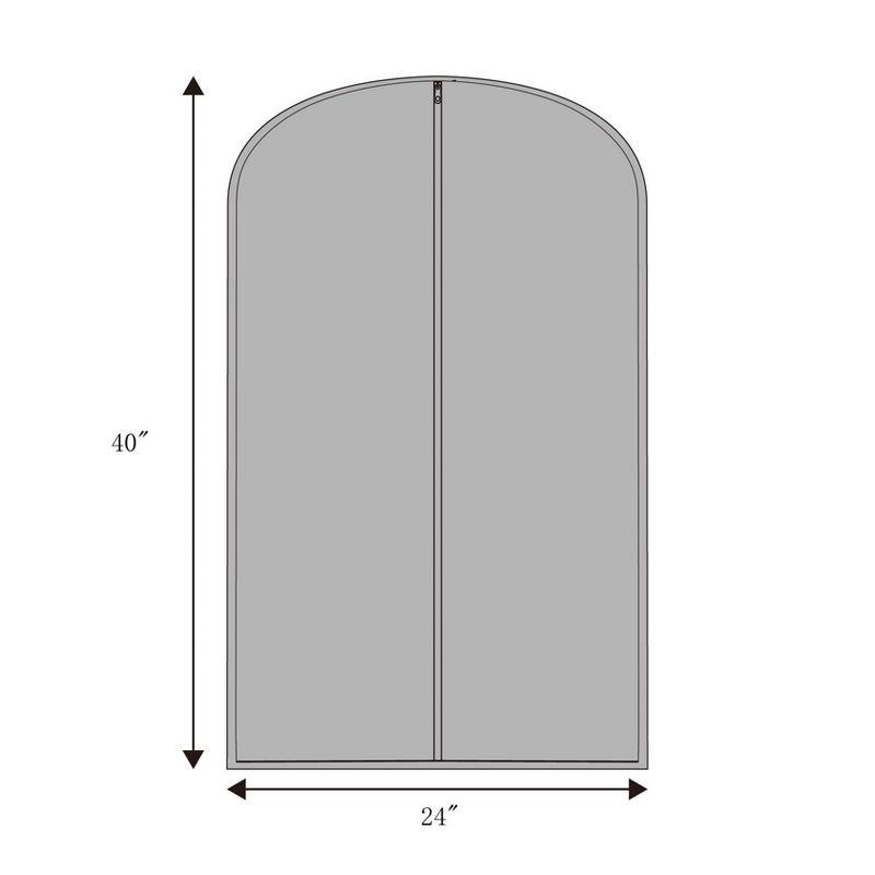 2pk Suit Protector Garment Bag Gray - Room Essentials™
