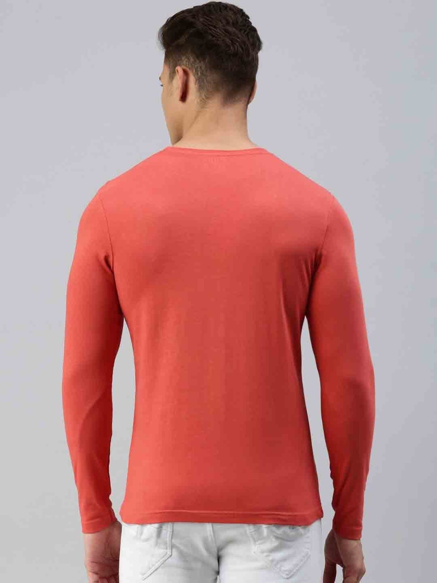 Sporto Coral Regular Fit Crew T-Shirt
