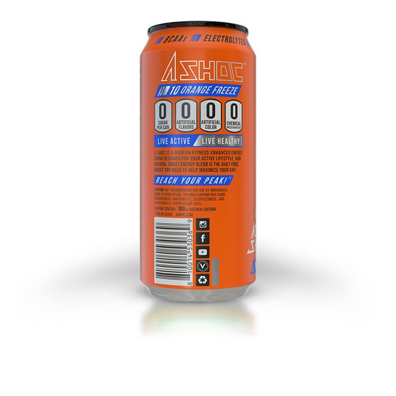 Adrenaline Shoc Orange Freeze Energy Drink - 16 fl oz Can