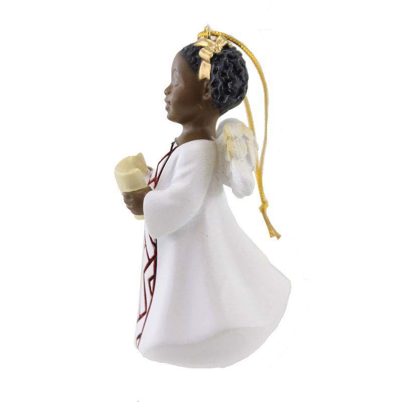 Holiday Ornament 4.0" Peace Angel Christmas Scroll  -  Ornament Sets
