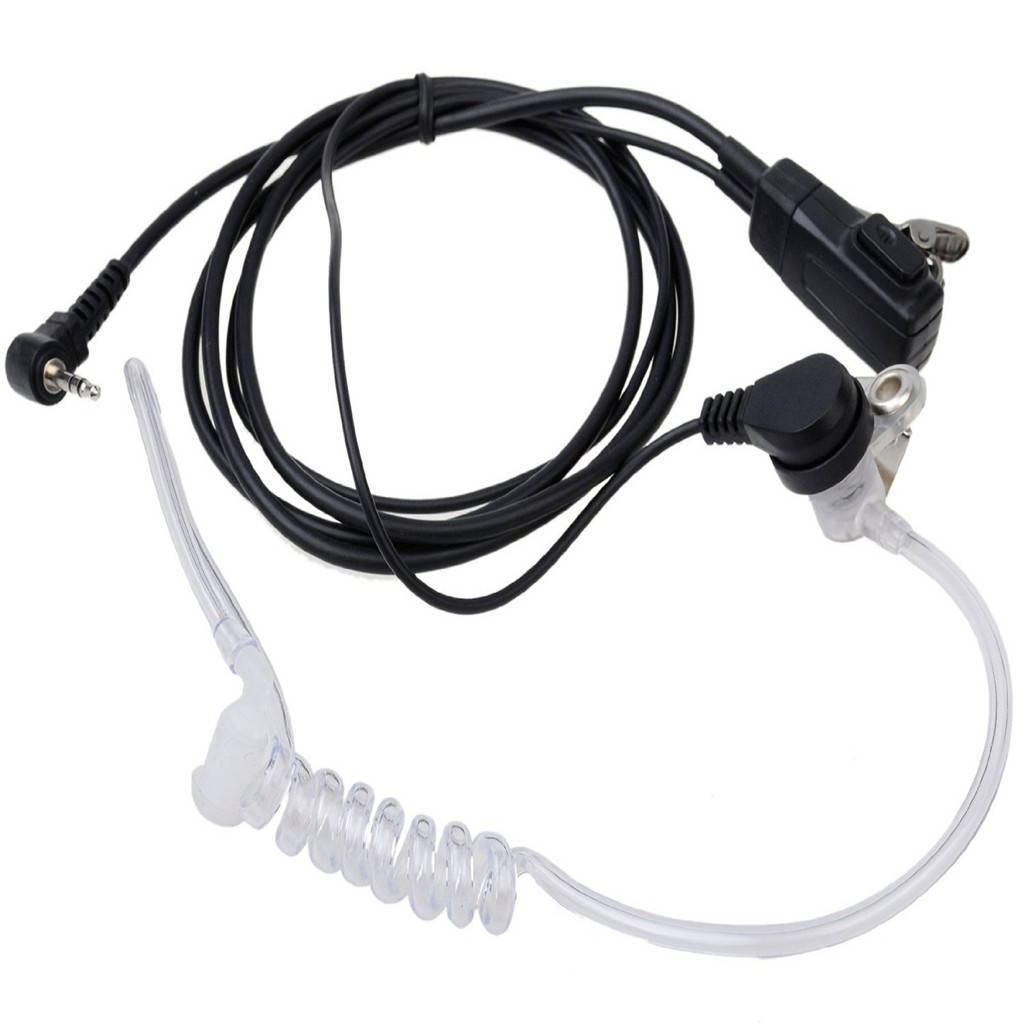 10pcs Advanced Covert Acoustic Tube Bodyguard FBI Earpiece Headset PTT Mic