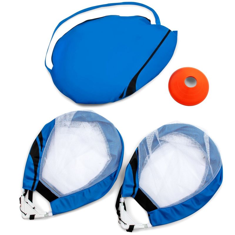 Training Equipment 2.5 Foot Pop Up Soccer Goal Game with Disc Cones (2 Pack)