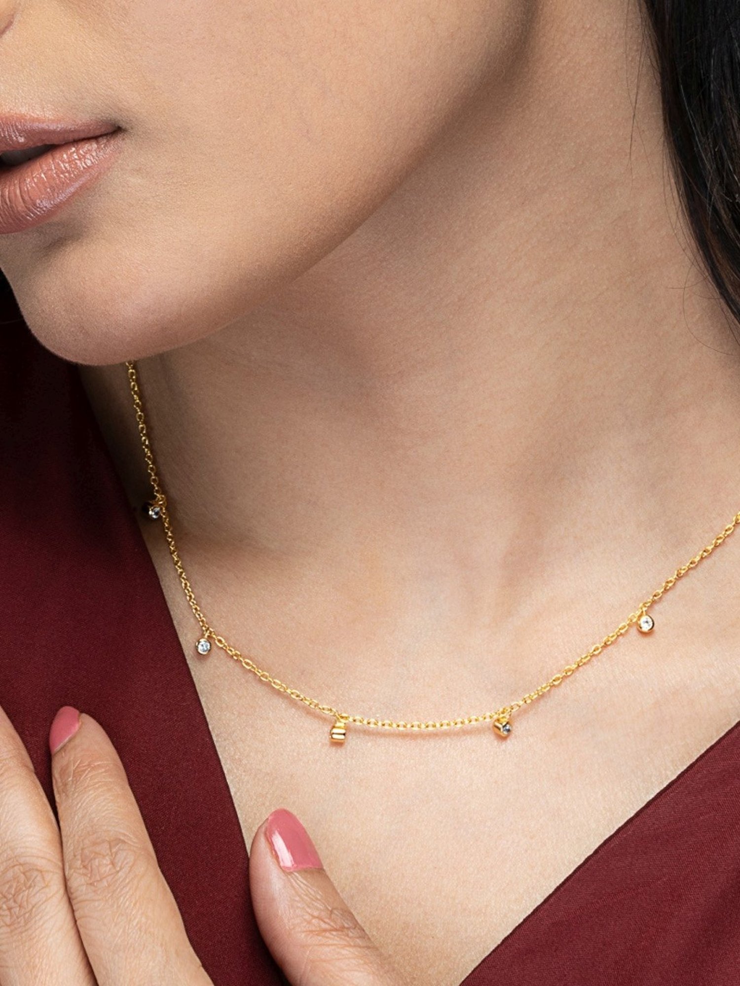 Palmonas Golden Charming Vermeil Necklace for Women