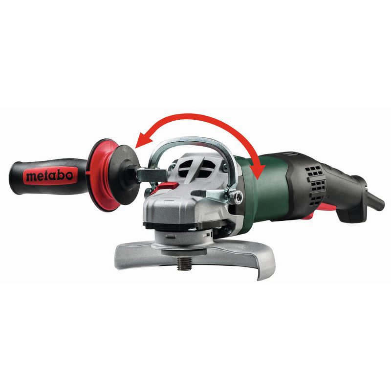 Metabo US3005 11 Amp 4.5 in. / 5 in. Corded Angle Grinder with Non-locking Paddle Switch System Kit