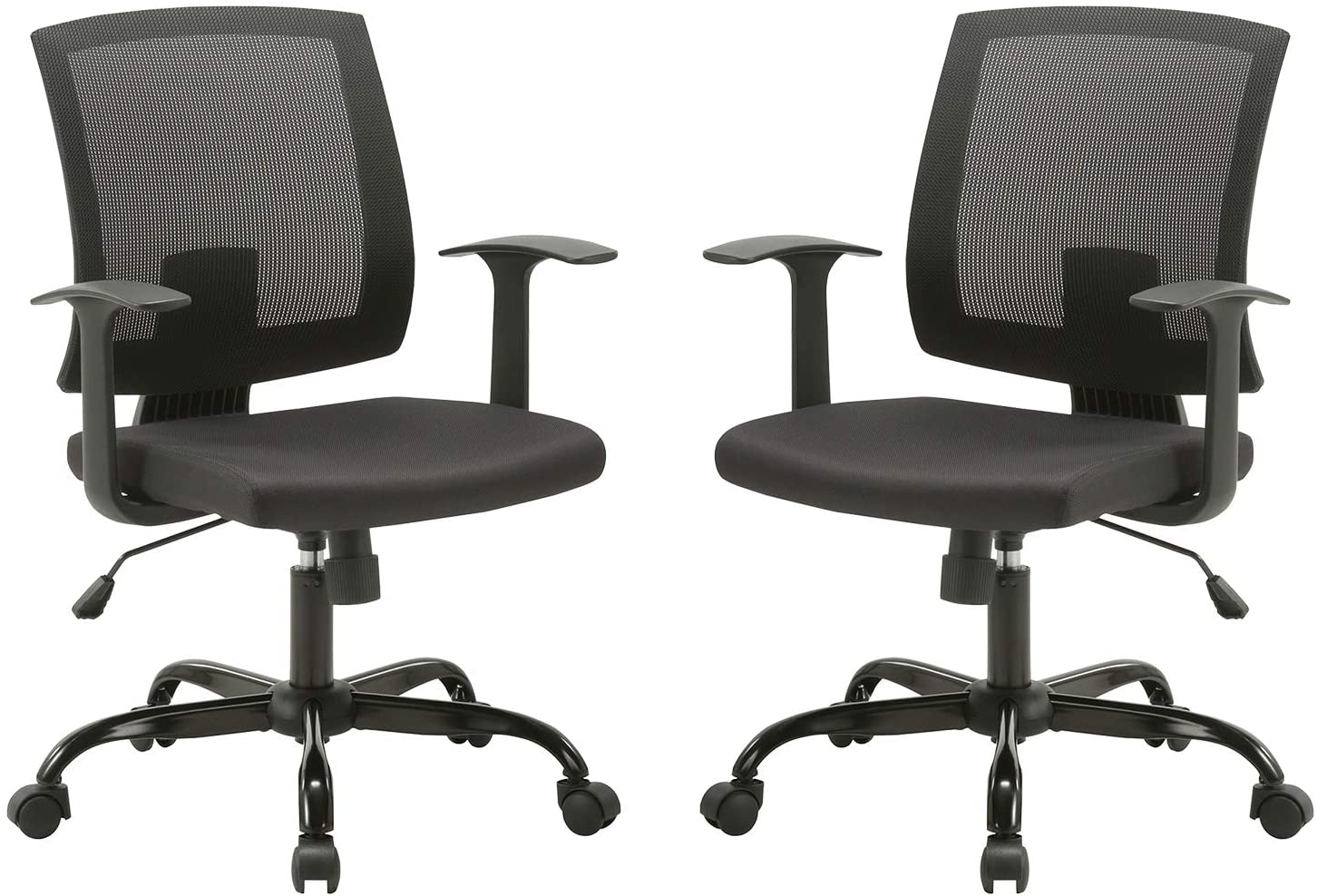 Ergonomic Mid-Back Mesh Swivel Task Chair with Arm Rest and Back for Home and Office