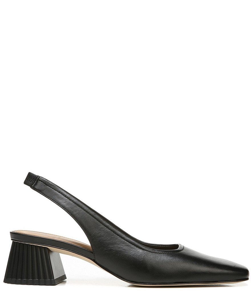 Sam Edelman Toren Leather Sculptural Heel Slingback Pumps