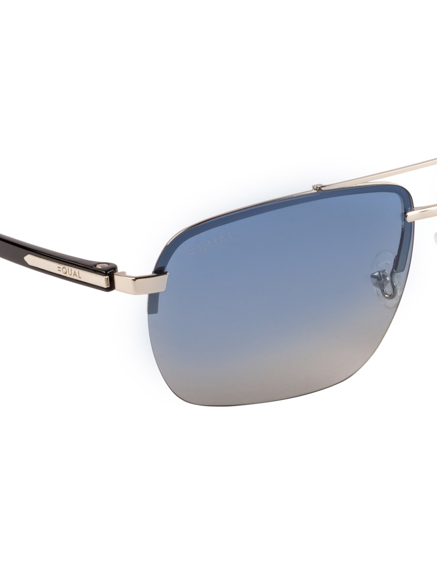 Equal Blue Square Unisex Sunglasses