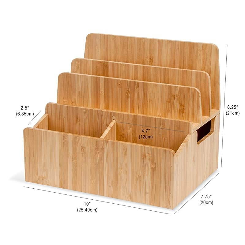 Charging Station Organizer with Extension Extra Storage for Smartphones, Tablets, iPhone iPad, Samsung Devices Macbooks Laptops remotes & More