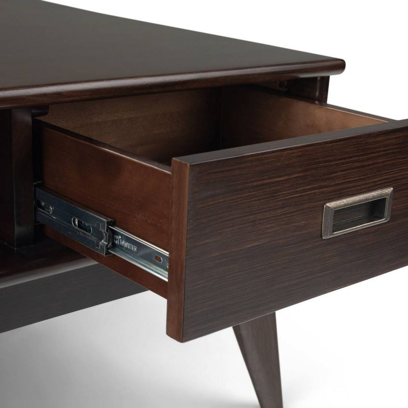 36" Tierney Mid Century Square Coffee Table Brown - WyndenHall