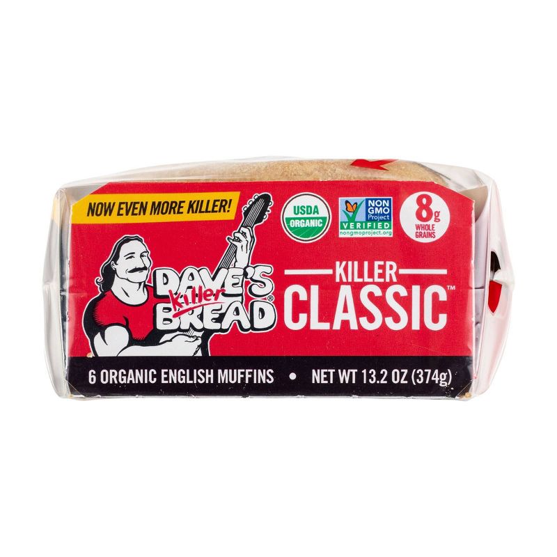 Dave's Killer Bread Organic Classic English Muffins - 13.2oz/6ct