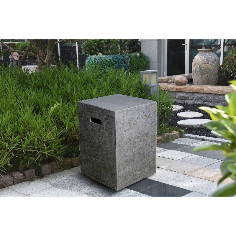 Outdoor Propane Tank Cover Hideaway Table Firepit Accessories Side Table - Elementi