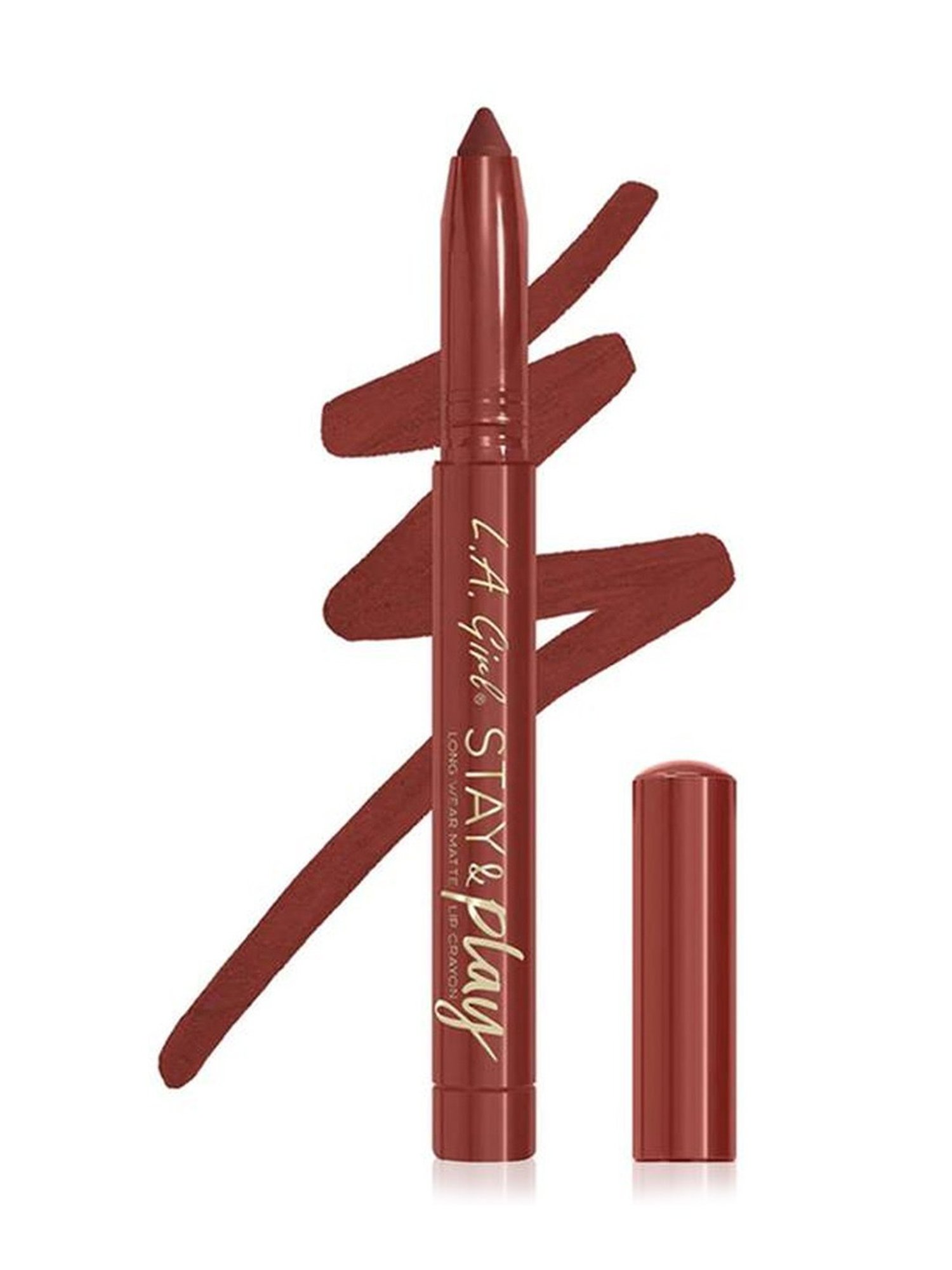 L.A. Girl Stay & Play Long Wear Matte Lip Crayon Here For It - 1.4 gm