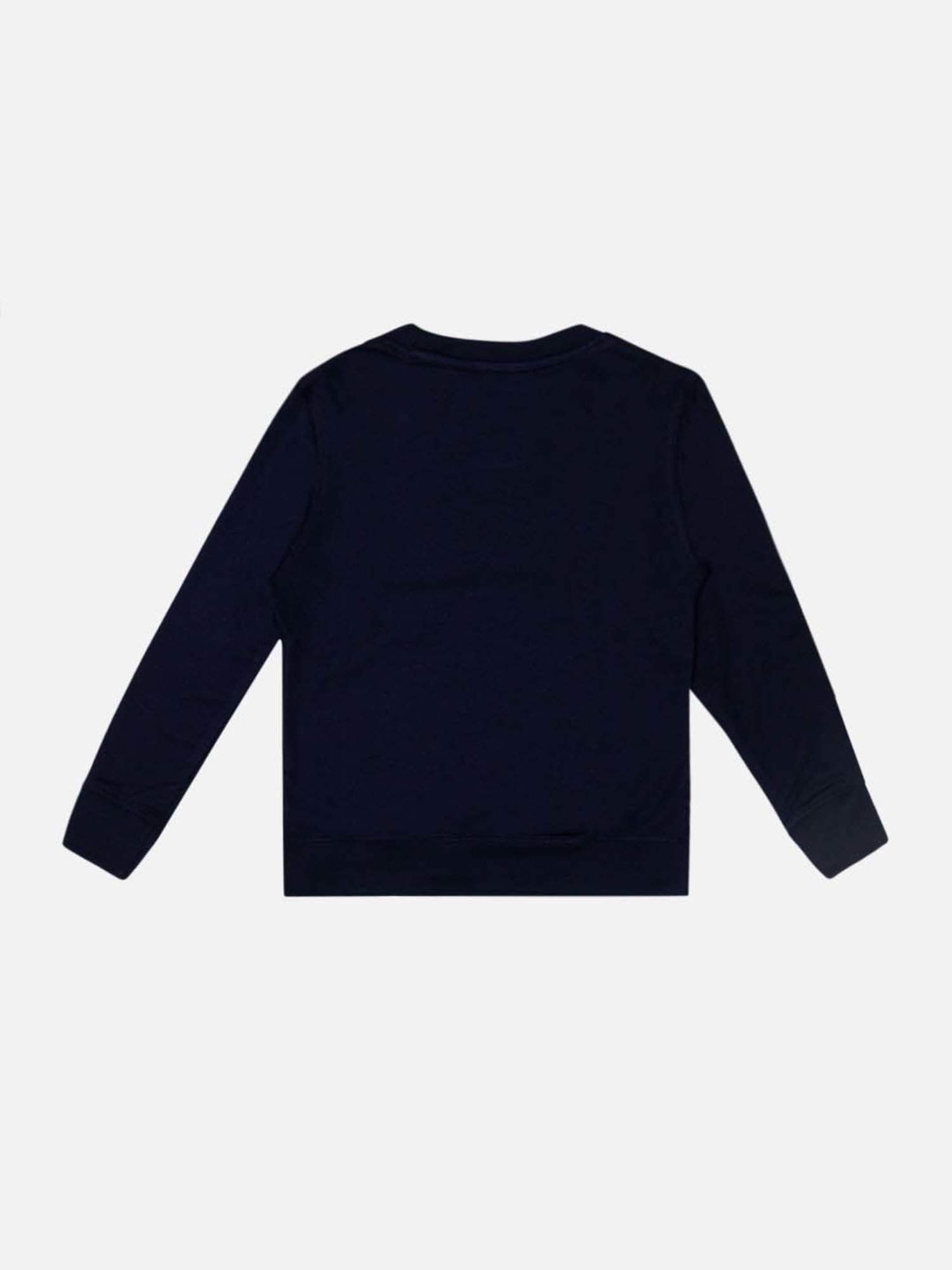Bodycare Kids Navy Cotton Printed Full Sleeves Sweatshirt