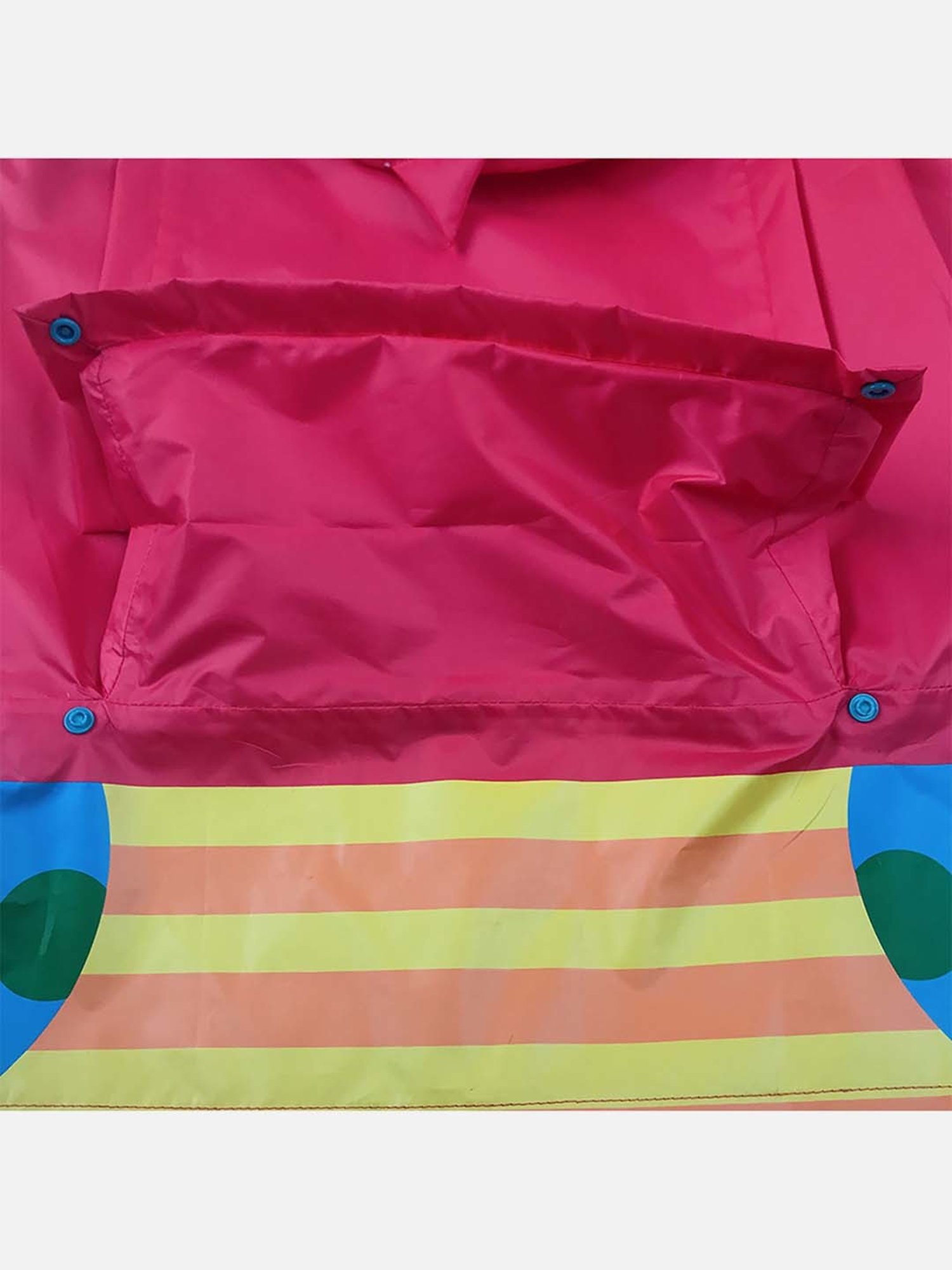 Little Surprise Box Kids Pink Printed Full Sleeves Raincoat