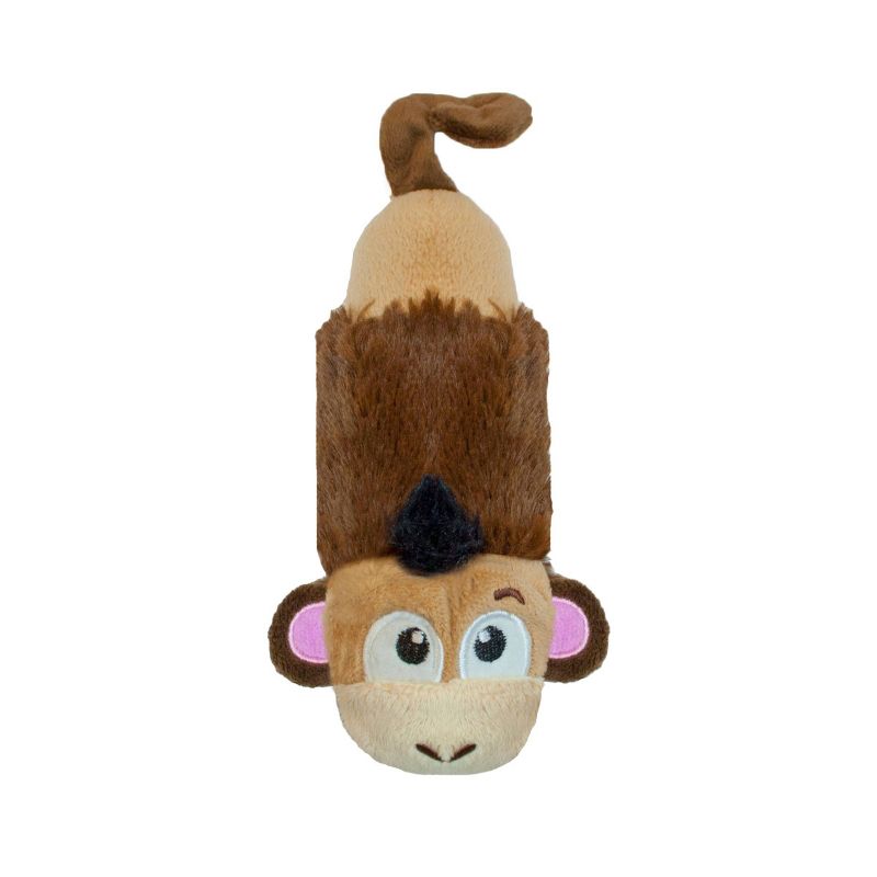 Petstages Stuffing Free Lil' Squeak Monkey Dog Toy - Brown