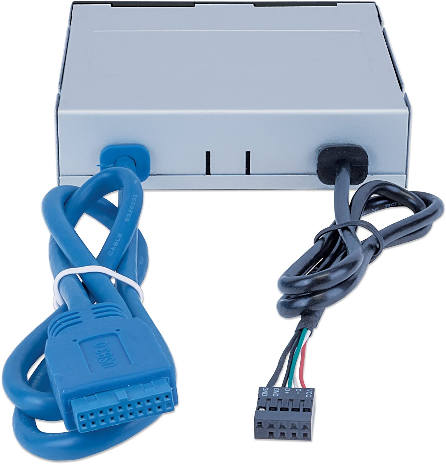 Manhattan Multi-Card Reader/Writer, SuperSpeed USB 3.0, 3.5" Bay Mount, 48-in-1