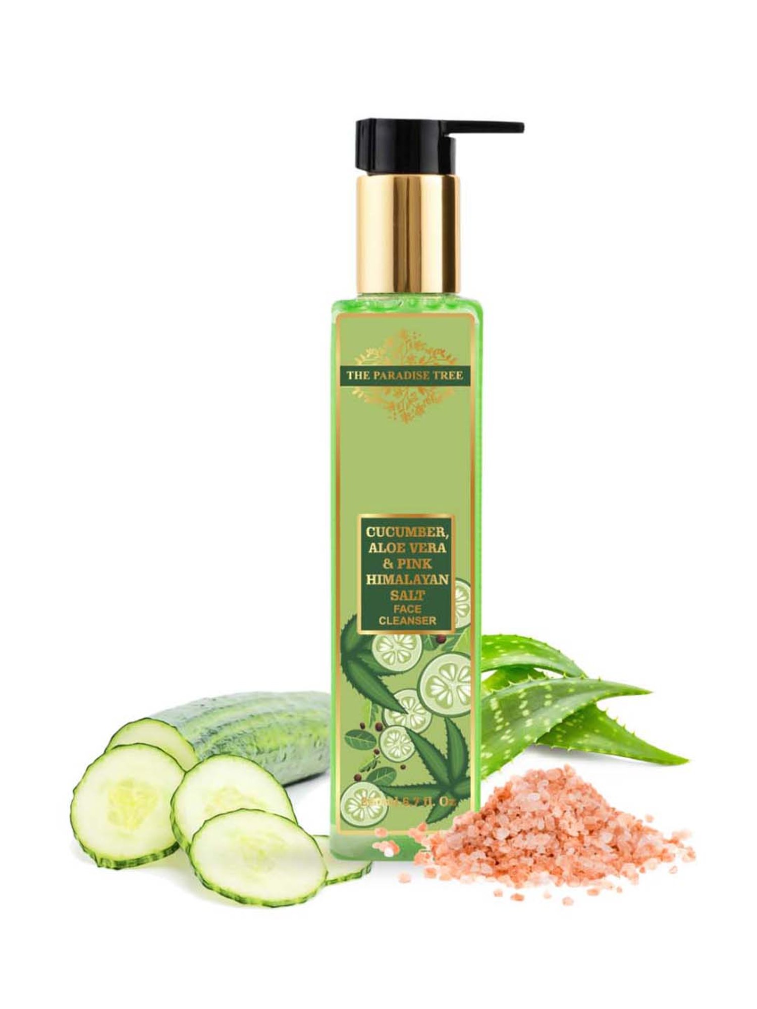 The Paradise Tree's Cucumber, Aloe Vera & Pink Himalayan Salt Face Cleanser - 200 ml