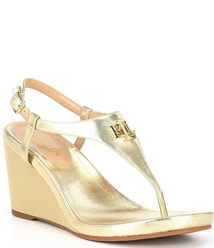 Lauren Ralph Lauren Jeannie Metallic Wedges