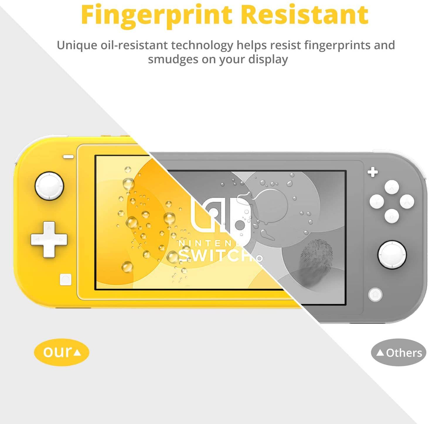 [3 Pack] Tempered Glass Screen Protector for Nintendo Switch Lite , HeysTop Transparent HD Clear Anti-Scratch Screen Protector Compatible with Nintendo Switch Lite[Bubble-Free,Shatter-Proof]