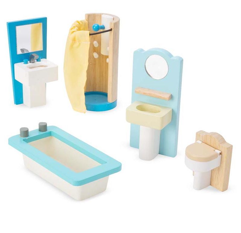 HearthSong - Imagine My Place Three-story Wooden Dollhouse-Go-Round