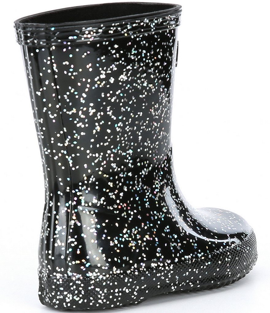 Hunter Girls' First Giant Glitter Waterproof Rainboots (Infant)