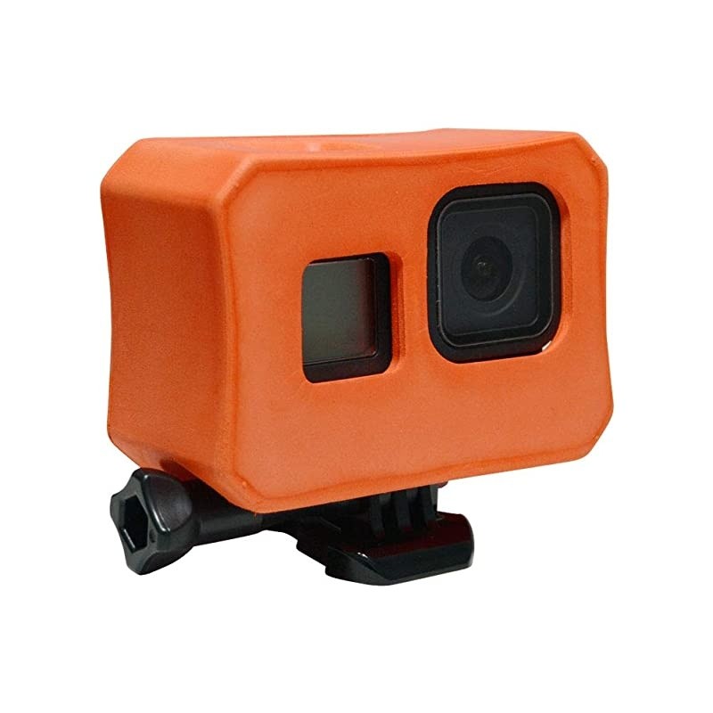 Case - Float for GoPro Hero 8 Black, Floating Housing Anti-Sink Floater Frame Water Sports Accessory - Orange
