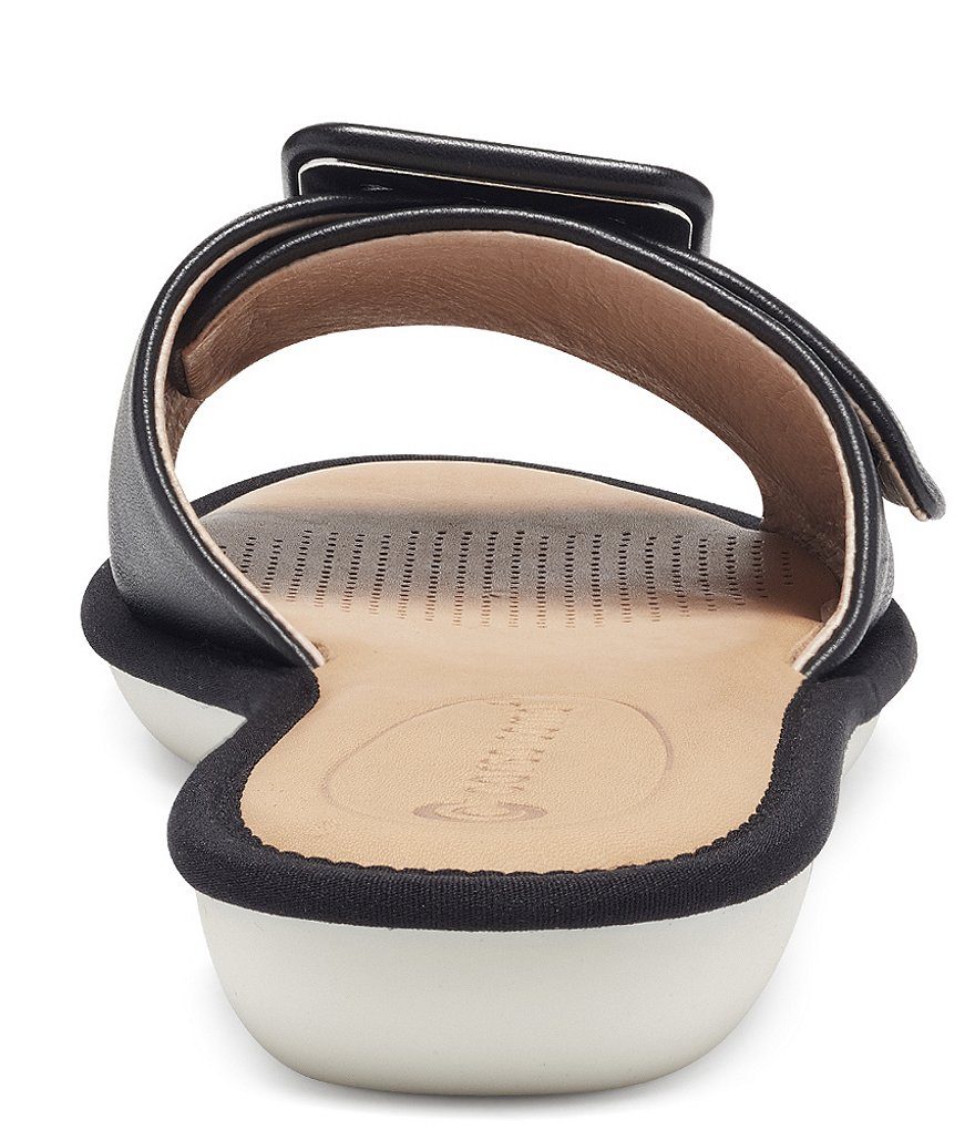 CC Corso Como Bahlia Leather Buckle Slide Sandals