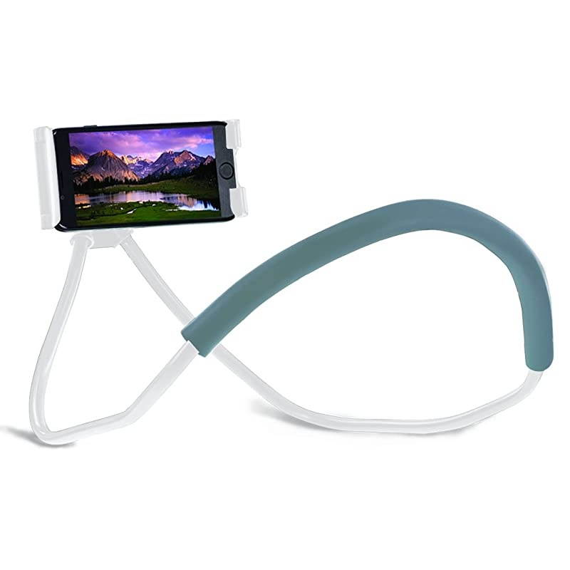 Phone Neck Holder Gooseneck Lazy Neck Phone Mount to Free Your Hands Compatible with Apple iPhone Android Smartphone