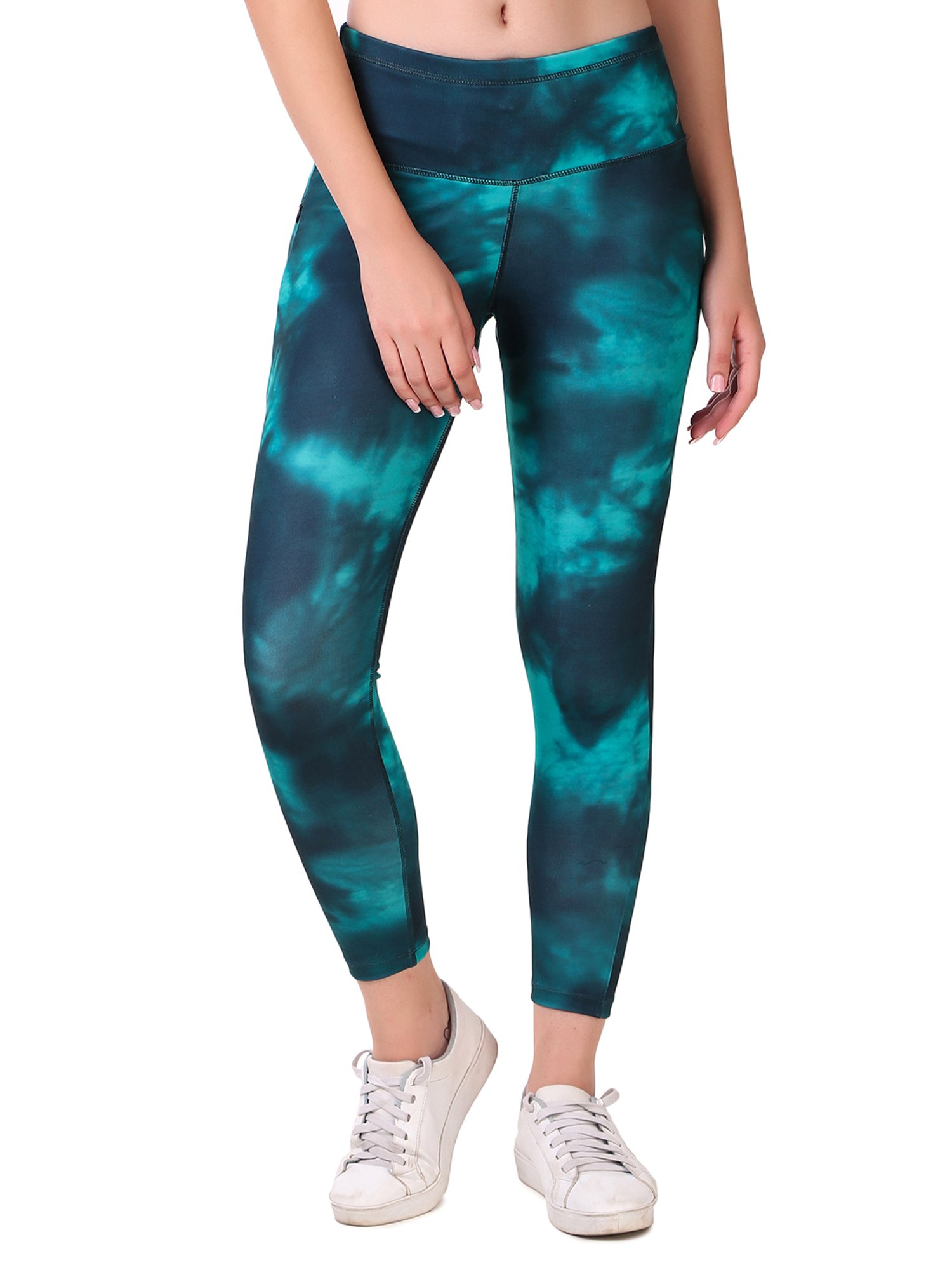 Vector X Green Slim Fit High Rise Tights