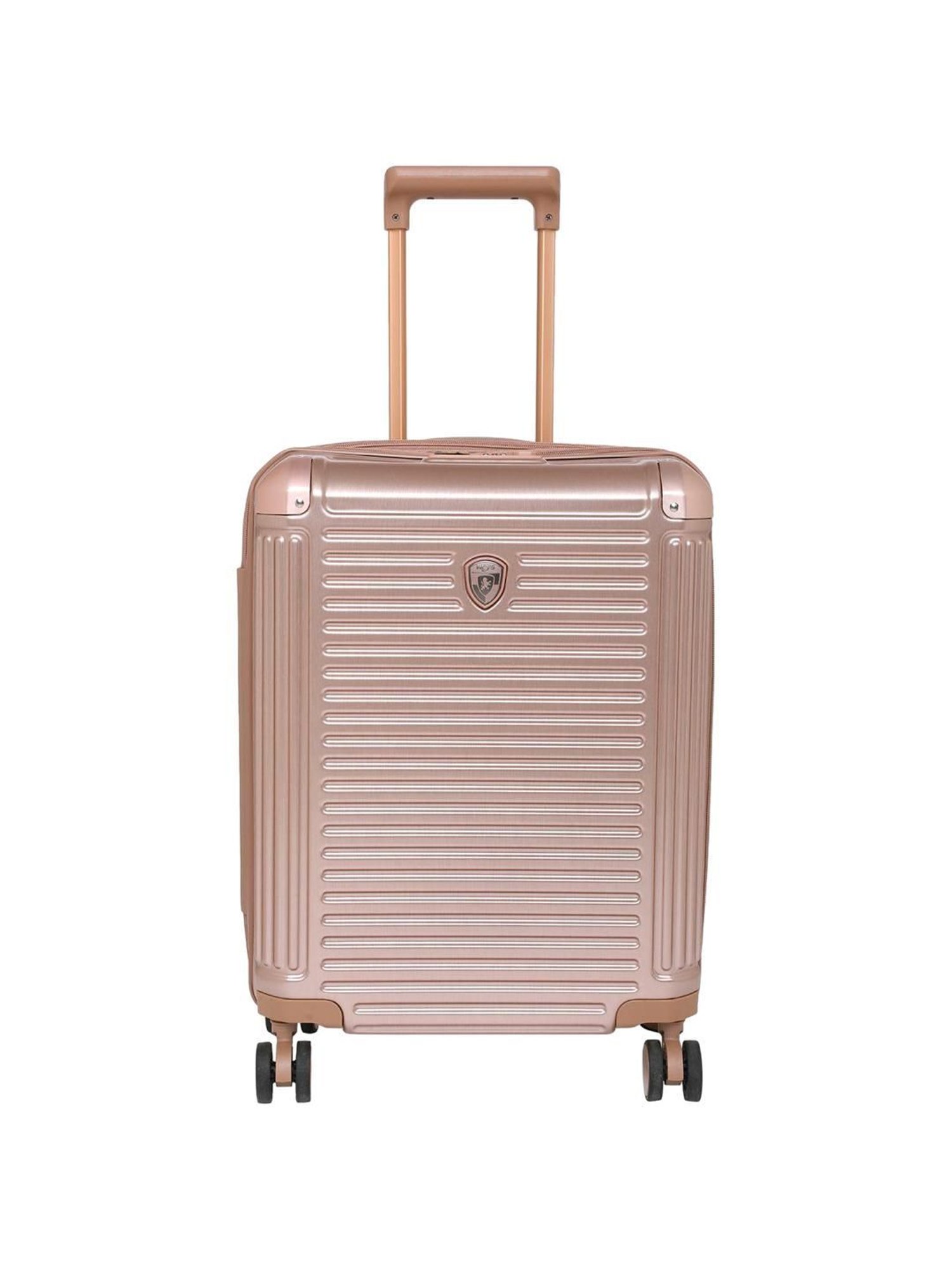 HEYS Edge Rose Gold Textured Hard Cabin Trolley Bag -21 cm