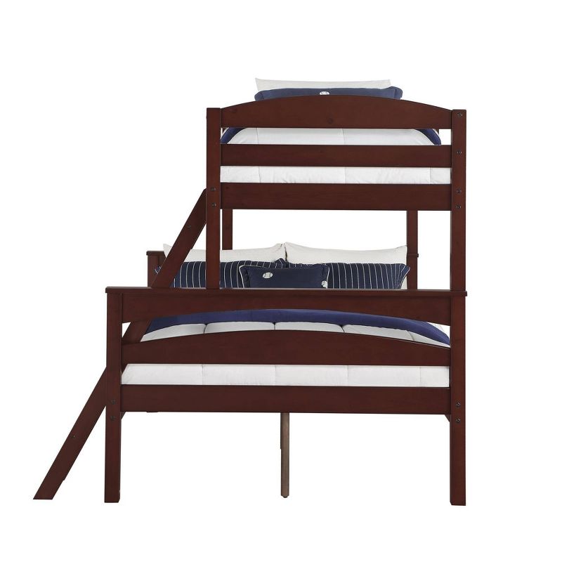 Twin Over Full Melvin Wood Bunk Bed Espresso - Room & Joy