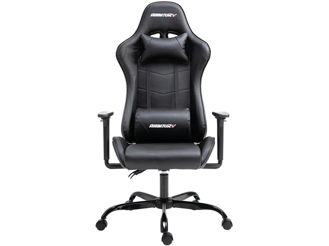Gaming Chair, Racing Style Computer Desk Chair Padded Armrests Ergonomic Lumbar Support Adjustable Height