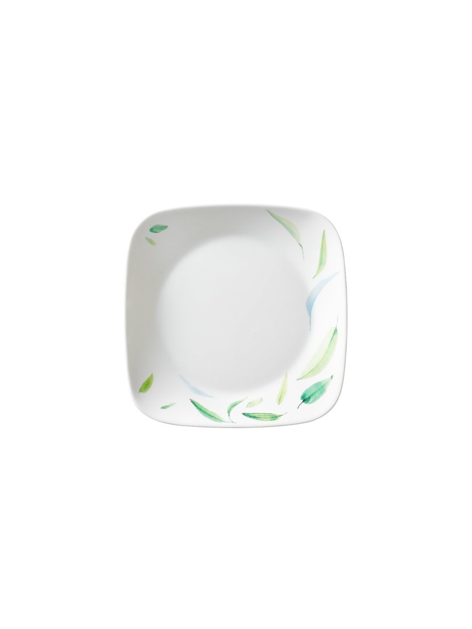 Corelle Asia Dancing Leaves 22.9cm Square Round Medium Plate Pack of 6