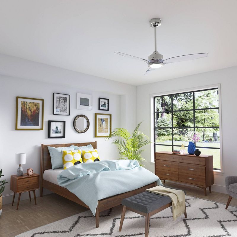 52" Park View Ceiling Fan with Remote Nickel (Includes LED Light Bulb) - Hunter Fan