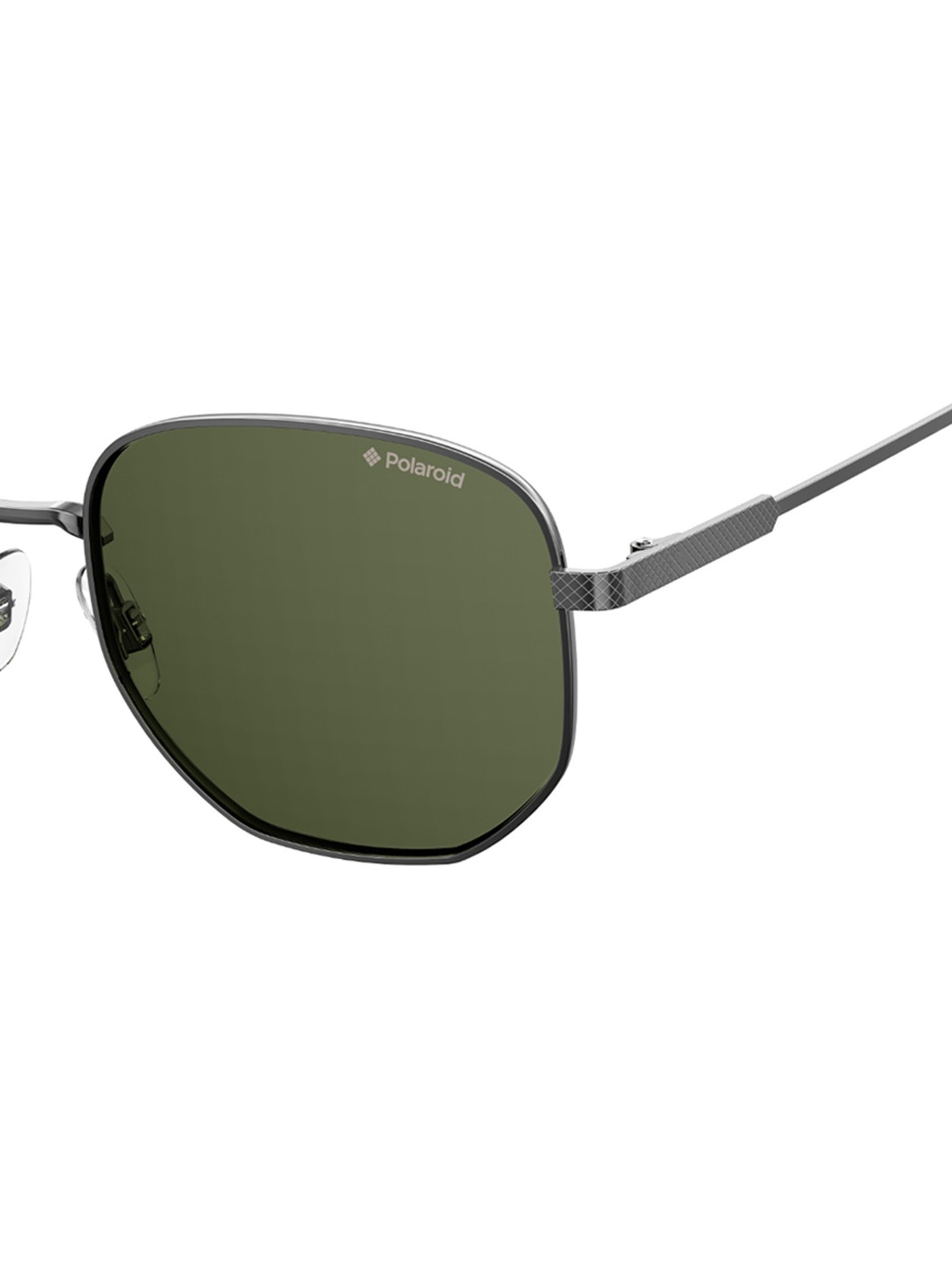Polaroid Green Hexaround Sunglasses for Men