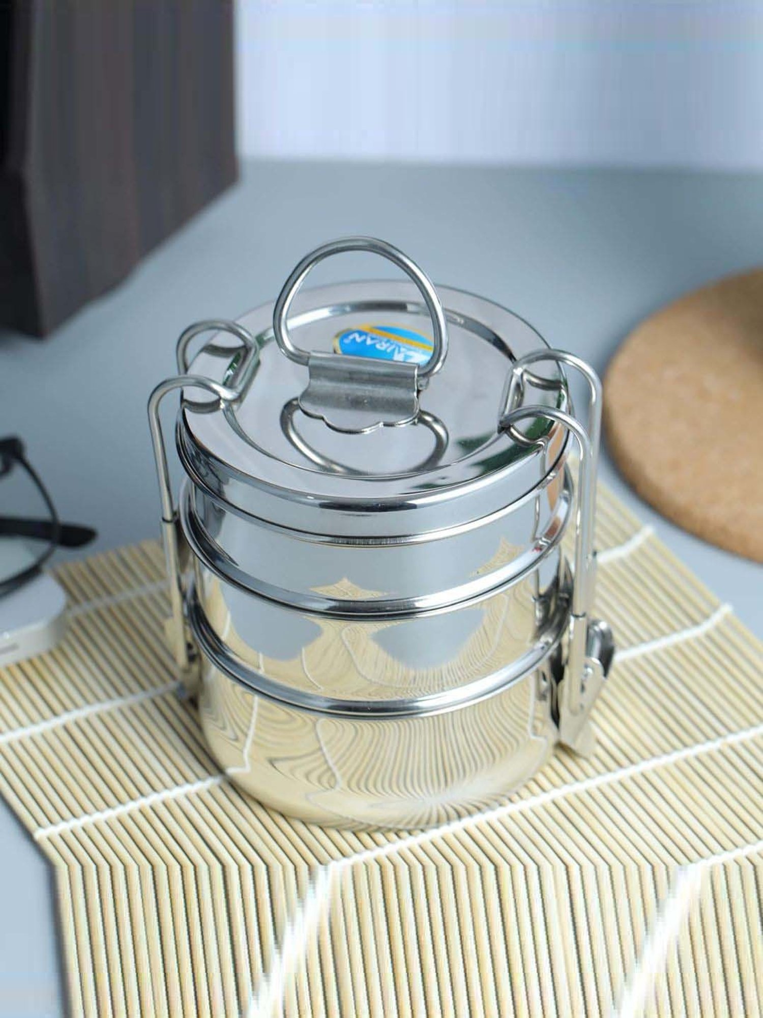 Milton Red Stainless Steel Small Tiffin Box - Set of 2