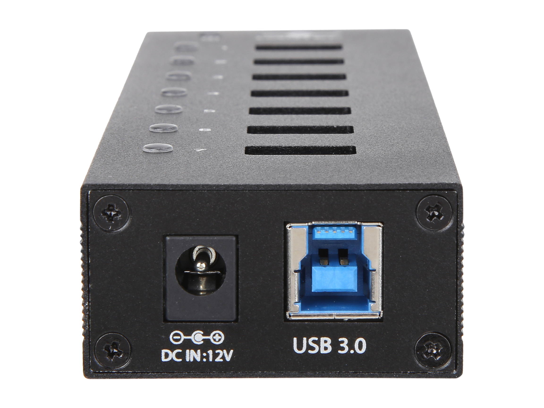 VANTEC UGT-AH710U3-BK 7-Port USB 3.0 Aluminum Hub with 12V/3A Premium Power Adapter