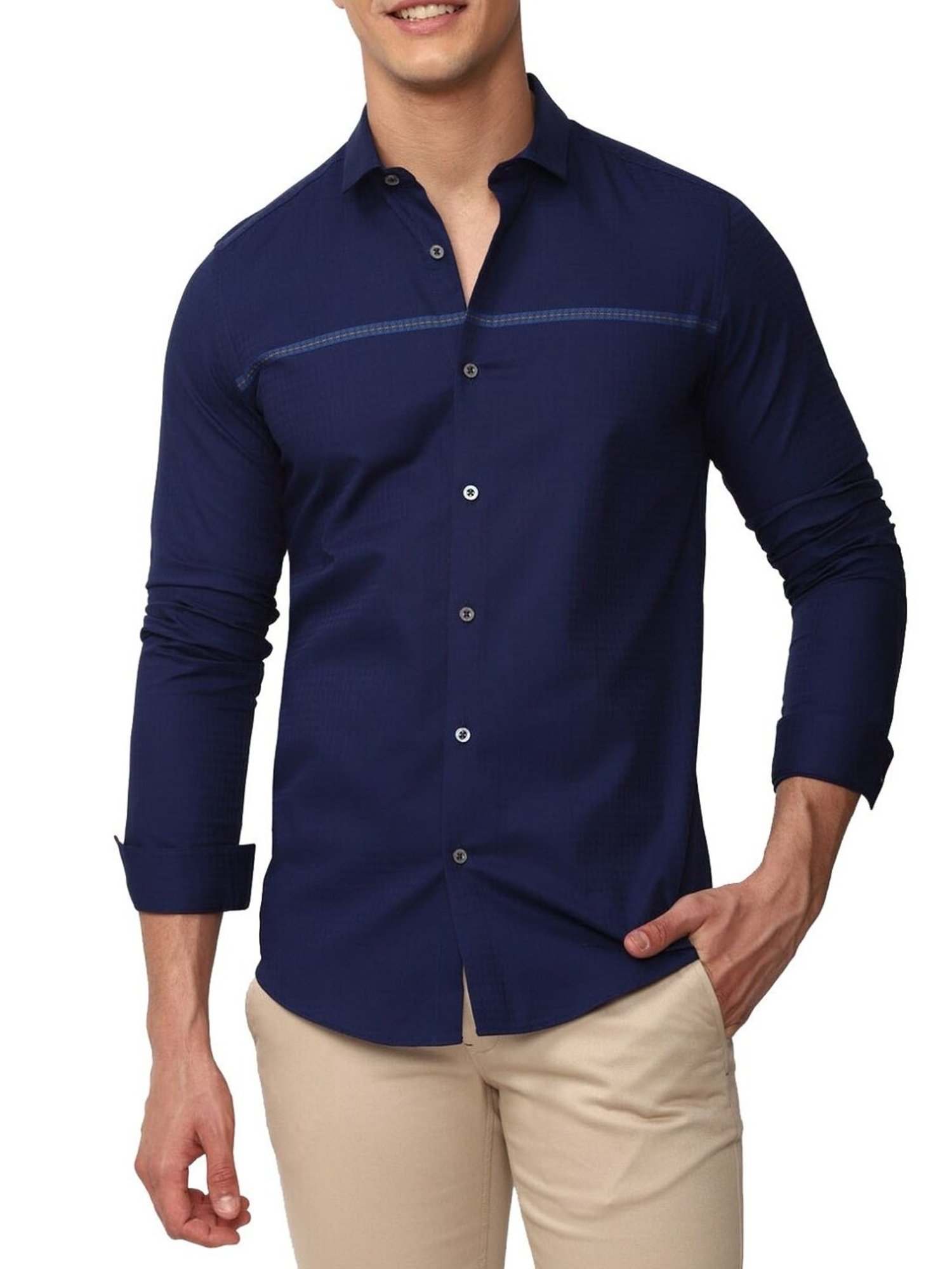 Simon Carter London Navy Slim Fit Shirt