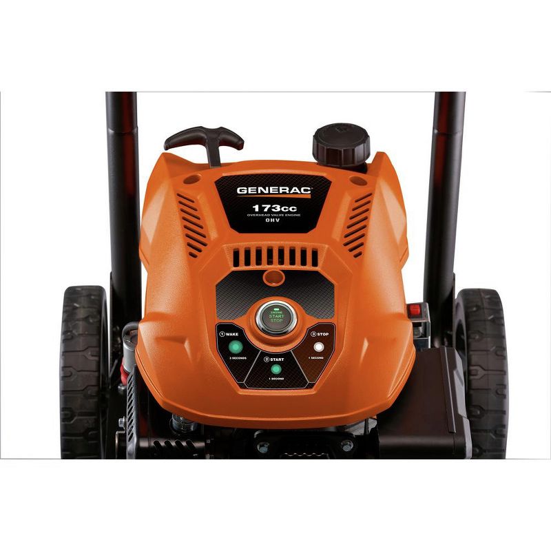 Generac 7132 3100 PSI/2.5 GPM Gas Pressure Washer Li-Ion Electric Start with PowerDial Spray Gun, 25 ft. Hose and 4 Nozzles