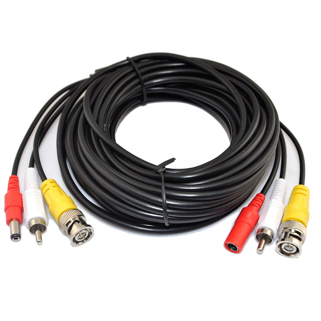 iKKEGOL 33ft 10M Video Audio 12V Power DVR Security CCTV Camera RCA BNC Cable Cord Lead