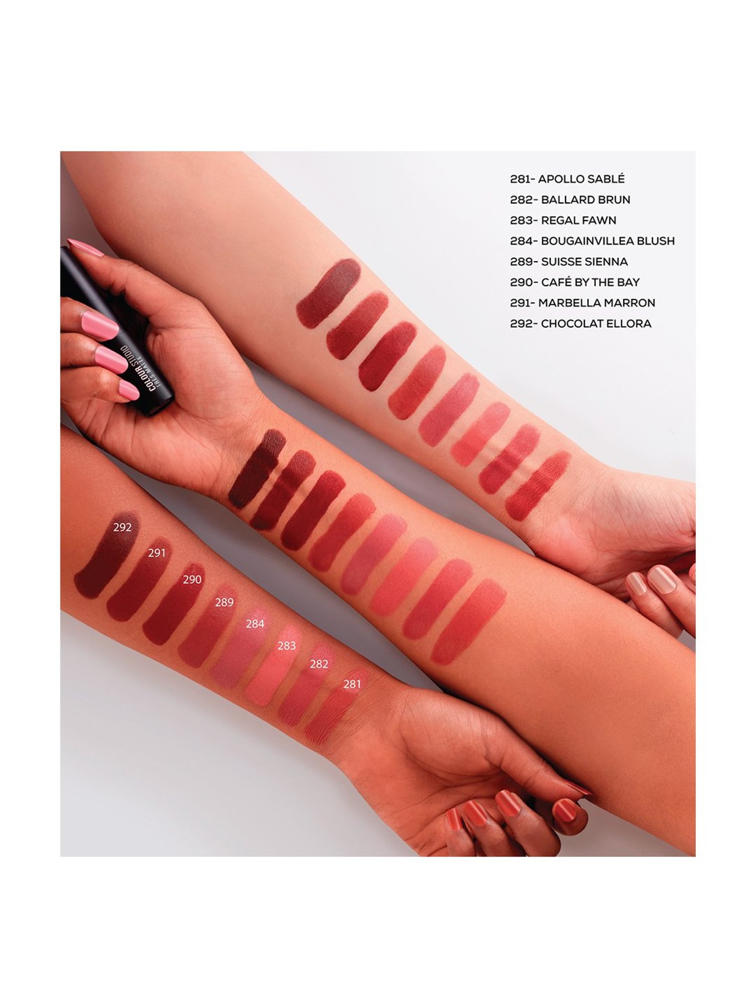 CHAMBOR Colour Studio Tres Matte Lipstick 244 Brittania Crush - 3.2 gm