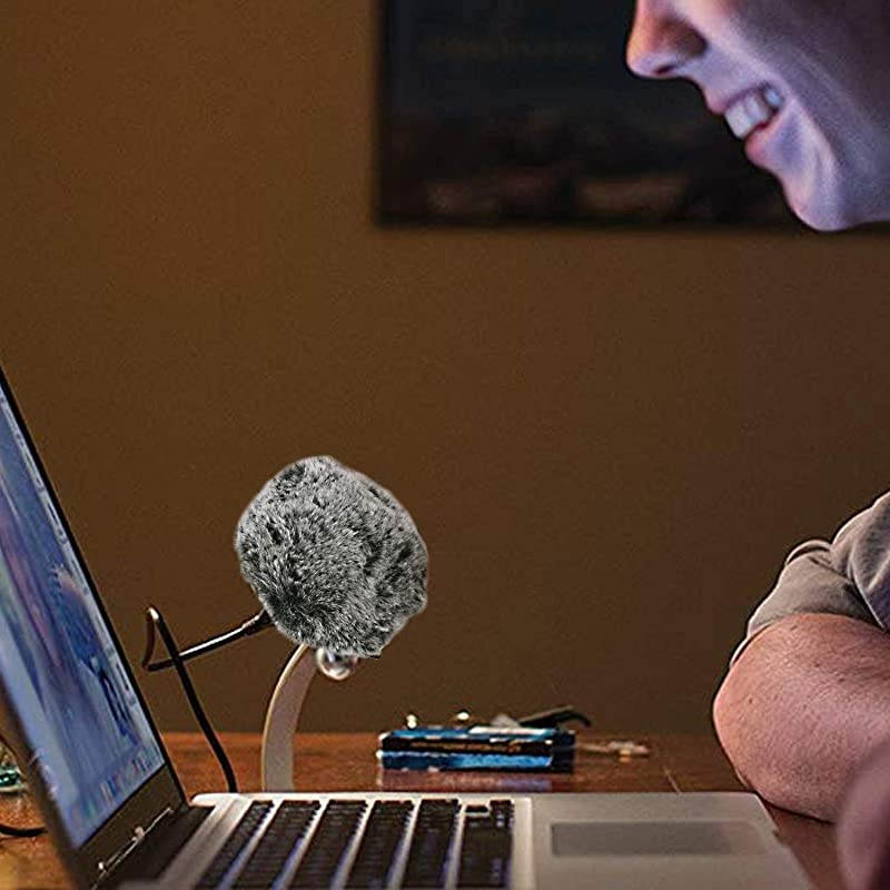 Furry Windscreen Wind Shield Mic Windshield Muff Fur Custom Fit for Shure MV5 Condenser