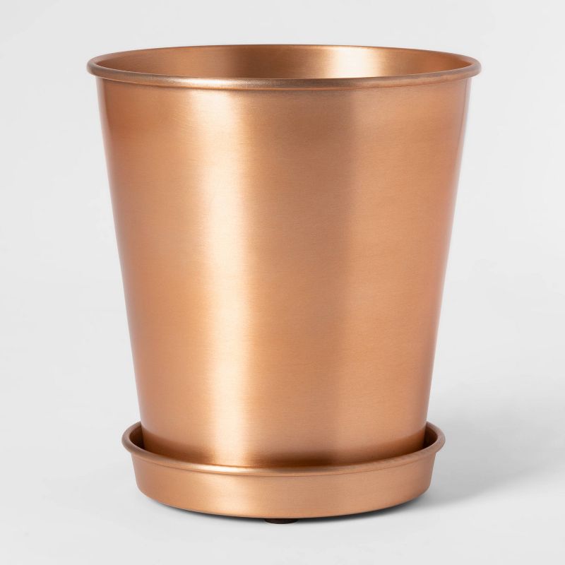 7.5" x 7.2" Metal Planter Copper - Smith & Hawken™