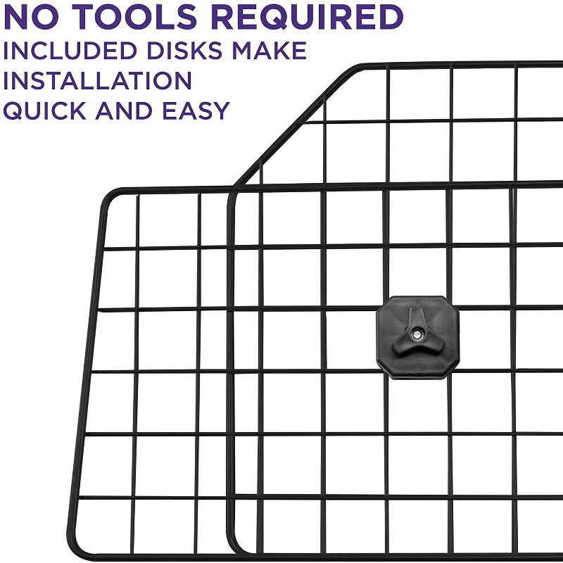 Pawple Dog Barrier for SUV's, Cars & Vehicles, Heavy-Duty - Adjustable Pet Barrier, Universal Fit