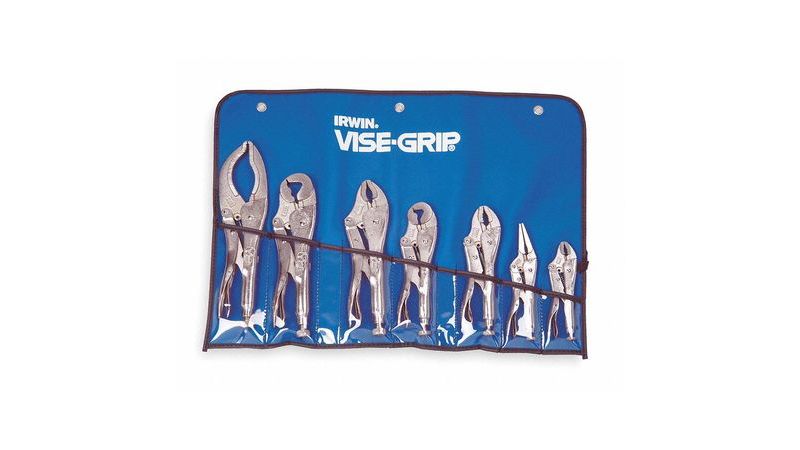 IRWIN VISE-GRIP 757KB Locking Pliers Set,Curved, Long Nose
