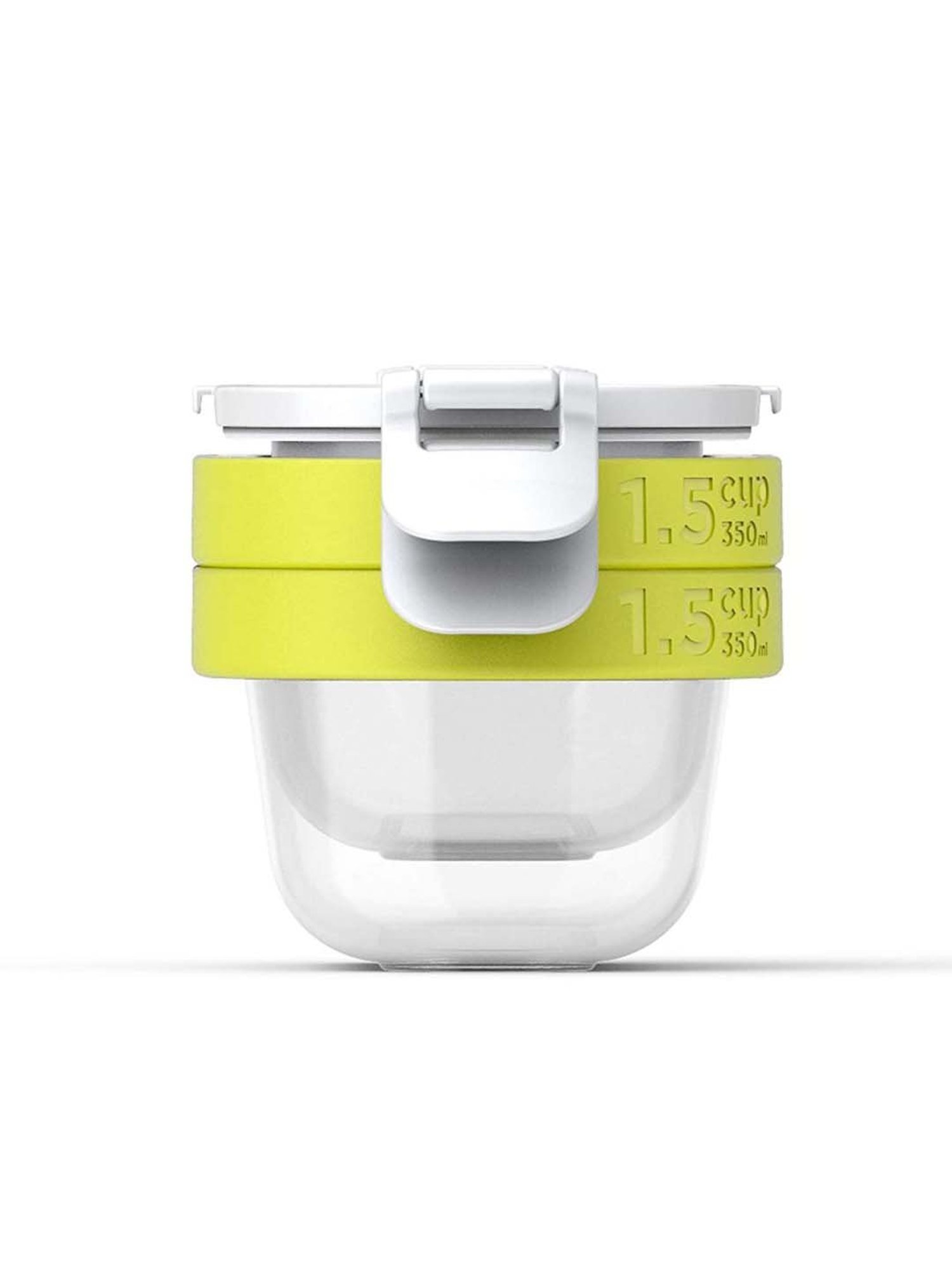 Zoku Transparent & Green Plastic Containers - Set of 4