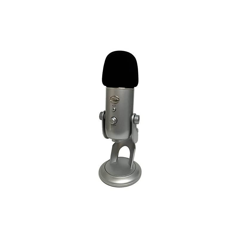 Essentials Series XLWS1P Extra Large Microphone Windscreen for Blue Yeti MXL Audio Technica and Other Large USB Microphones Color Black