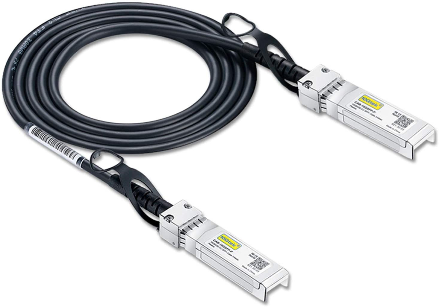 SFP+ DAC Twinax Cable, Passive, Compatible with Cisco SFP-H10GB-CU0.5M, Ubiquiti and More, 0.5 Meter(1.6ft)